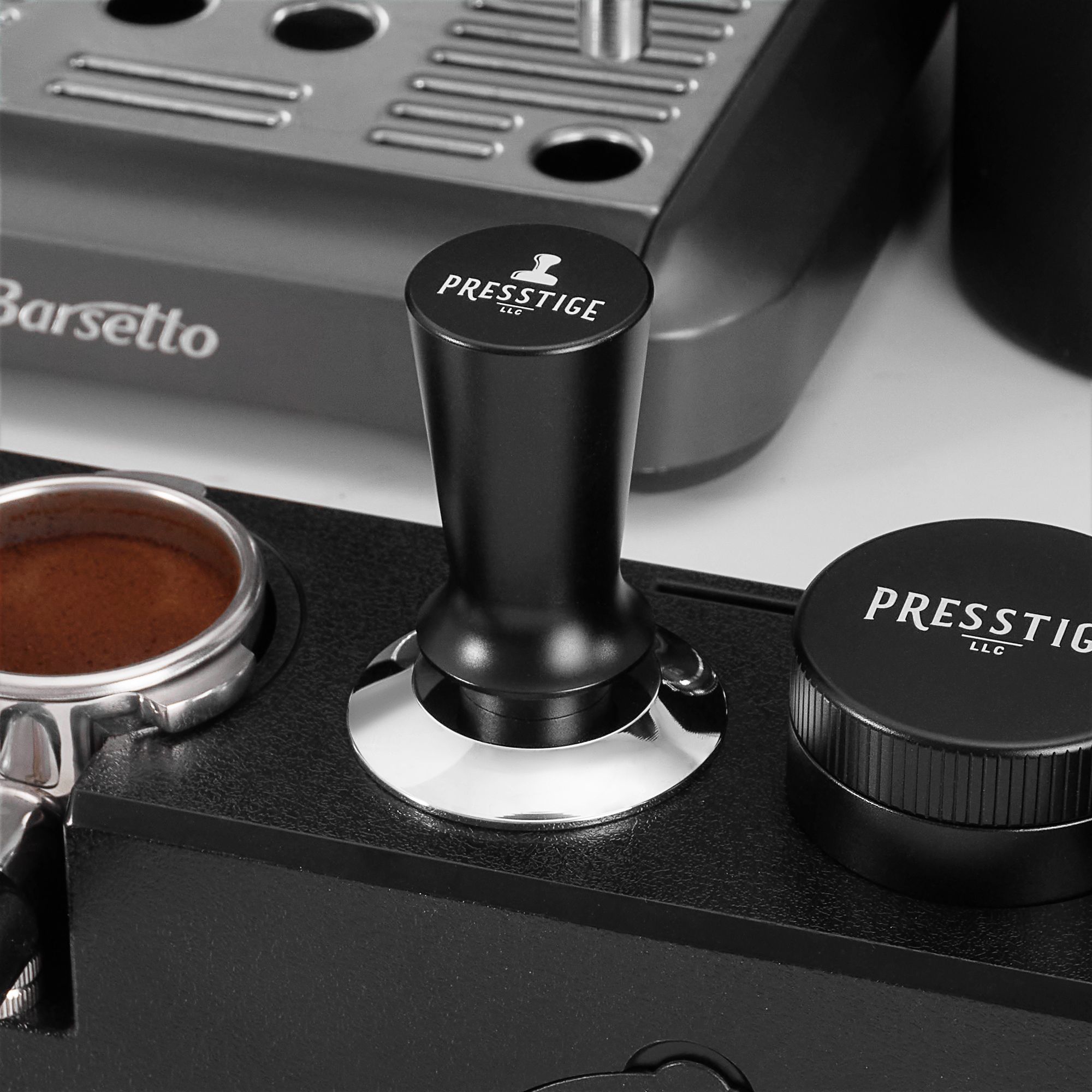 Presstige Espresso Tamper - In Use